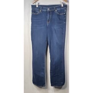 7 seven blue sz 14 Rocker Slim high Rise Bootcut Women Jeans Ladies Medium Wash